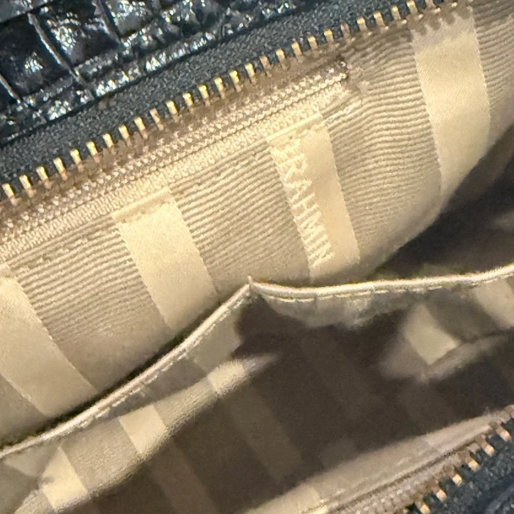 Brahmin‎ Black and Cream Satchel